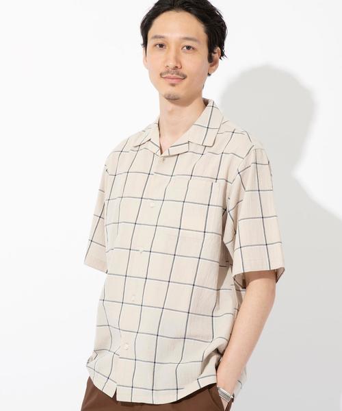 coen(コーエン)の「インドコットンチェックオープンカラーシャツ(シャツ/ブラウス・メンズ・ベージュ/ネイビー・LARGE/MEDIUM/SMALL/X-LARGE)」の16枚目の写真