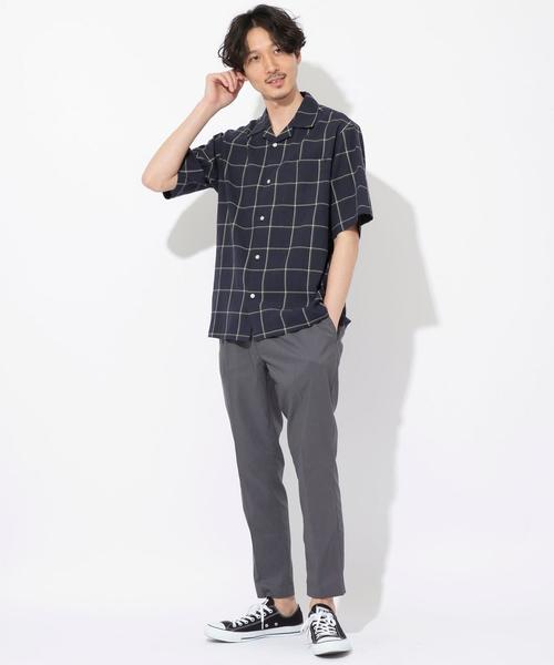 coen(コーエン)の「インドコットンチェックオープンカラーシャツ(シャツ/ブラウス・メンズ・ベージュ/ネイビー・LARGE/MEDIUM/SMALL/X-LARGE)」の12枚目の写真