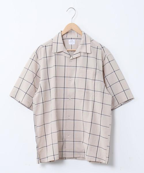 coen(コーエン)の「インドコットンチェックオープンカラーシャツ(シャツ/ブラウス・メンズ・ベージュ/ネイビー・LARGE/MEDIUM/SMALL/X-LARGE)」の10枚目の写真