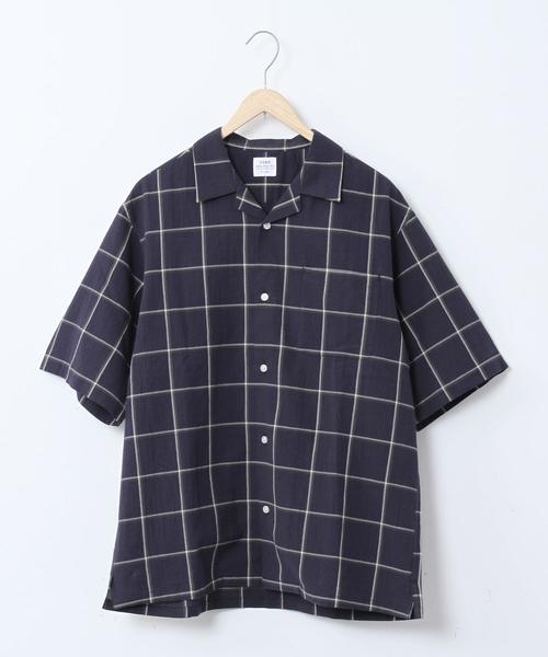 coen(コーエン)の「インドコットンチェックオープンカラーシャツ(シャツ/ブラウス・メンズ・ベージュ/ネイビー・LARGE/MEDIUM/SMALL/X-LARGE)」の8枚目の写真