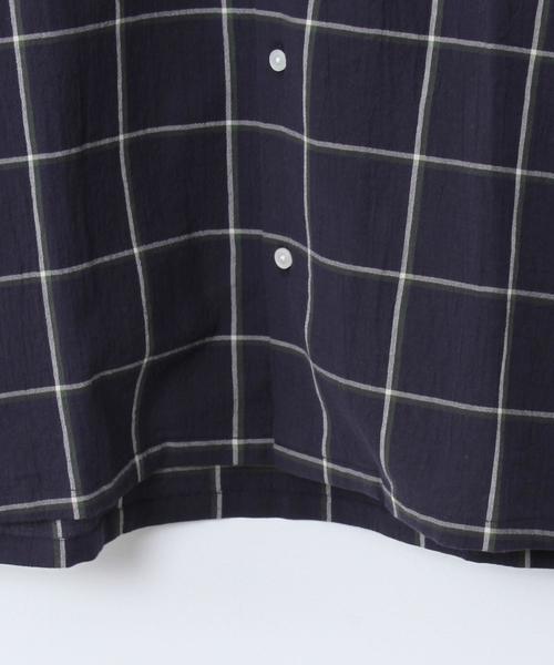 coen(コーエン)の「インドコットンチェックオープンカラーシャツ(シャツ/ブラウス・メンズ・ベージュ/ネイビー・LARGE/MEDIUM/SMALL/X-LARGE)」の3枚目の写真