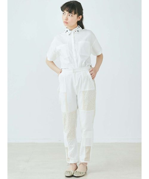 merry jenny(メリージェニー)の「floralスパンコールカラーシャツ(シャツ/ブラウス・レディース・ベージュ/オフホワイト・FREE)」の8枚目の写真