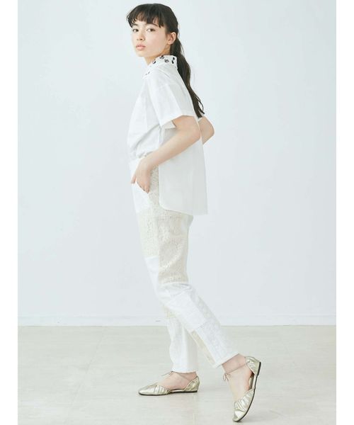 merry jenny(メリージェニー)の「floralスパンコールカラーシャツ(シャツ/ブラウス・レディース・ベージュ/オフホワイト・FREE)」の12枚目の写真