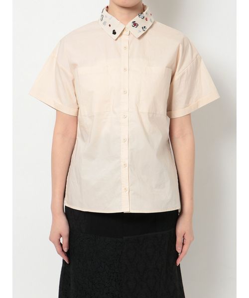 merry jenny(メリージェニー)の「floralスパンコールカラーシャツ(シャツ/ブラウス・レディース・ベージュ/オフホワイト・FREE)」の20枚目の写真