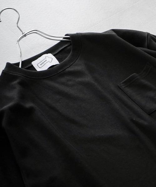 anown（アノン）の「裏毛/カットオフ 1ポケットカットソー【ファッションインフルエンサー JUN×anown 限定コラボ】（Tシャツ/カットソー・メンズ・ブラック/ミント/ライトベージュ・M/L）」の11枚目の写真