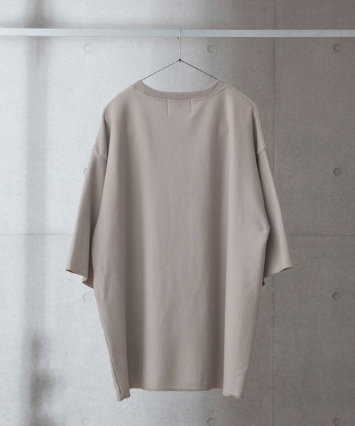 anown（アノン）の「裏毛/カットオフ 1ポケットカットソー【ファッションインフルエンサー JUN×anown 限定コラボ】（Tシャツ/カットソー・メンズ・ブラック/ミント/ライトベージュ・M/L）」の19枚目の写真