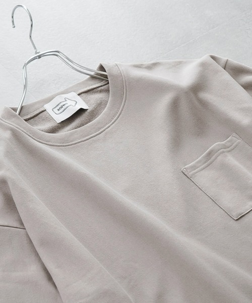 anown（アノン）の「裏毛/カットオフ 1ポケットカットソー【ファッションインフルエンサー JUN×anown 限定コラボ】（Tシャツ/カットソー・メンズ・ブラック/ミント/ライトベージュ・M/L）」の12枚目の写真