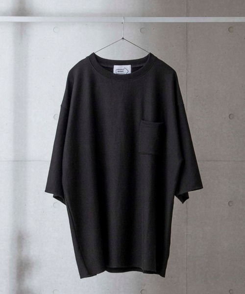 anown（アノン）の「裏毛/カットオフ 1ポケットカットソー【ファッションインフルエンサー JUN×anown 限定コラボ】（Tシャツ/カットソー・メンズ・ブラック/ミント/ライトベージュ・M/L）」の16枚目の写真