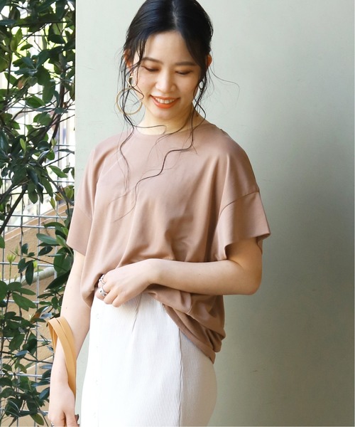 B.C STOCK(ベーセーストック)の「サンドウォッシュTEE◆(Tシャツ/カットソー・レディース・ブラック/ブラウン/ベージュ系その他・FREE)」の2枚目の写真