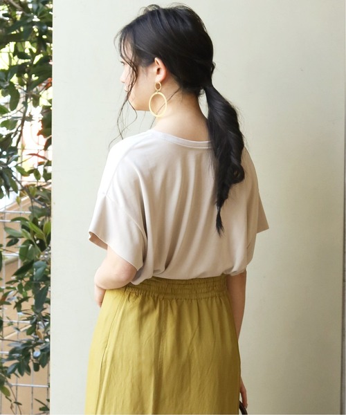 B.C STOCK(ベーセーストック)の「サンドウォッシュTEE◆(Tシャツ/カットソー・レディース・ブラック/ブラウン/ベージュ系その他・FREE)」の8枚目の写真