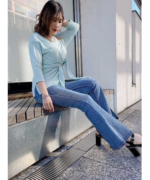 one way（ワンウェイ）の「フロントシバリＴＯＰＳ（Tシャツ/カットソー・レディース・ホワイト/ベージュ/ブラック/ライトグリーン・FREE）」の20枚目の写真