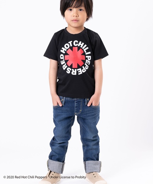 JAM & LINK（ジャムアンドリンク）の「RED HOT CHILI PEPPERS ロゴ半袖Ｔシャツ（Tシャツ/カットソー・キッズ・ブラック/ライトピンク/オフホワイト・90cm/100cm/110cm/120cm/130cm/140cm）」の4枚目の写真