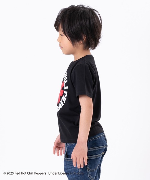 JAM & LINK（ジャムアンドリンク）の「RED HOT CHILI PEPPERS ロゴ半袖Ｔシャツ（Tシャツ/カットソー・キッズ・ブラック/ライトピンク/オフホワイト・90cm/100cm/110cm/120cm/130cm/140cm）」の5枚目の写真