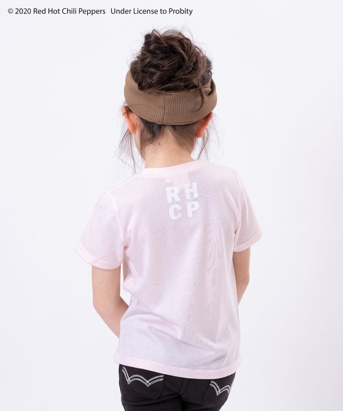 JAM & LINK（ジャムアンドリンク）の「RED HOT CHILI PEPPERS ロゴ半袖Ｔシャツ（Tシャツ/カットソー・キッズ・ブラック/ライトピンク/オフホワイト・90cm/100cm/110cm/120cm/130cm/140cm）」の8枚目の写真