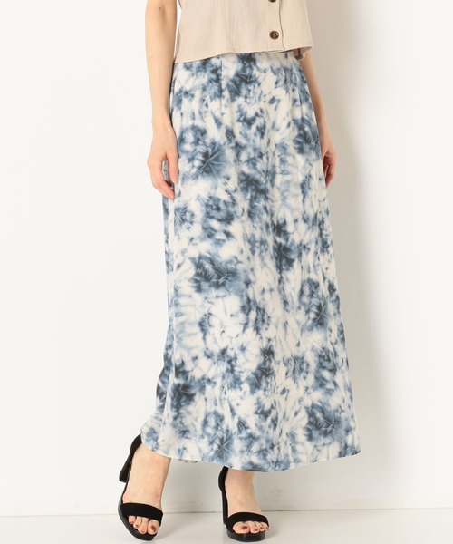 archives（アルシーヴ）の「タイダイセミフレアスカート（スカート・レディース・グリーン/ネイビー/ピンク・MEDIUM）」の3枚目の写真