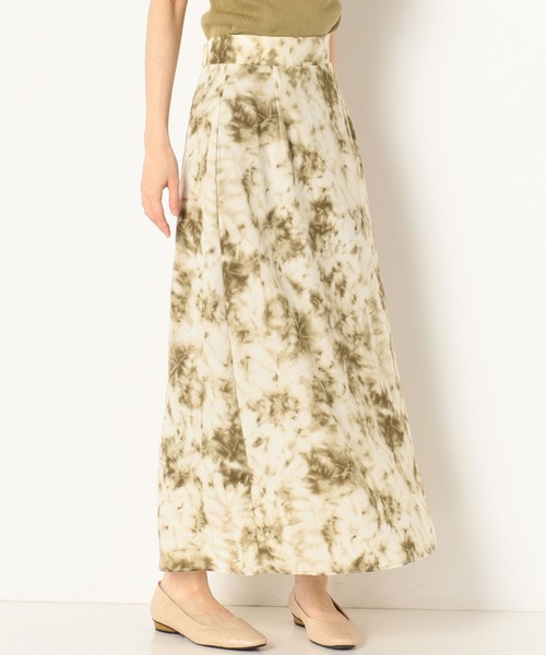 archives（アルシーヴ）の「タイダイセミフレアスカート（スカート・レディース・グリーン/ネイビー/ピンク・MEDIUM）」の2枚目の写真