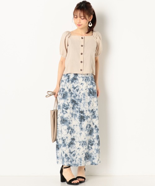 archives（アルシーヴ）の「タイダイセミフレアスカート（スカート・レディース・グリーン/ネイビー/ピンク・MEDIUM）」の8枚目の写真