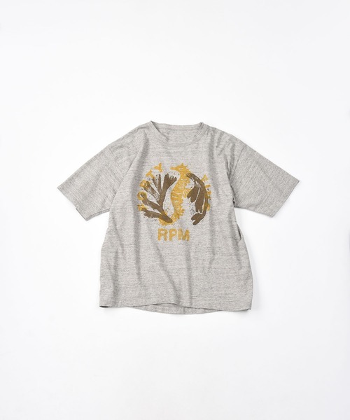 45R 海ものがたりのプリントTシャツ（タツノオトシゴ） 45R 海ものがたりのプリントTシャツ（タツノオトシゴ） 45R