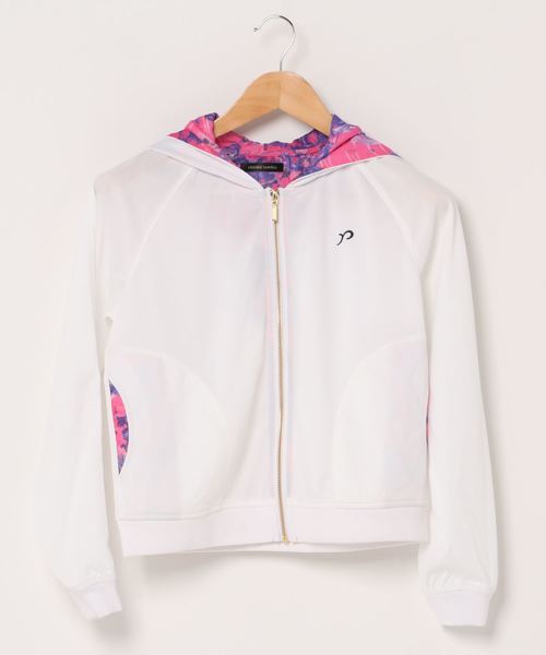 セール Rienda ゴルフグッズ フラワープリントパーカ ゴルフグッズ Rienda Suelta リエンダスエルタ のファッション