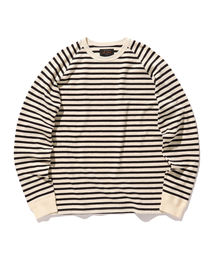 BEAMS PLUS | BEAMS PLUS / ラグラン ボーダークルーネック Tシャツ(Tシャツ/カットソー)
