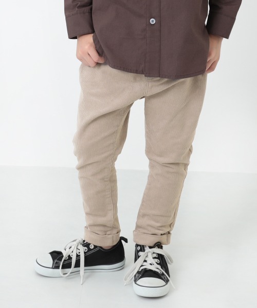 devirock（デビロック）の「コーデュロイタックパンツ（その他パンツ・キッズ・テラコッタ/ライトブラウン/ベージュ/ライトグレー/チャコール/パープル系その他/パープル系その他2/ブルー/ダークブラウン/カーキ・130cm/110cm/140cm/80ｃｍ/150cm/120cm/100cm/95cm/160cm/90cm）」の3枚目の写真