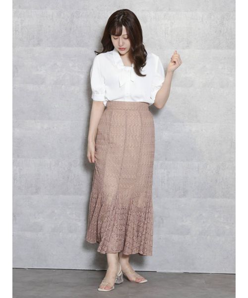 dazzlin(ダズリン)の「ペールカラーハーフスリーブブラウス(シャツ/ブラウス・レディース・オフホワイト/ピンク/ブルー・FREE)」の5枚目の写真