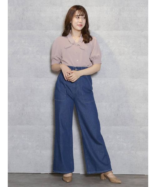 dazzlin(ダズリン)の「ペールカラーハーフスリーブブラウス(シャツ/ブラウス・レディース・オフホワイト/ピンク/ブルー・FREE)」の11枚目の写真