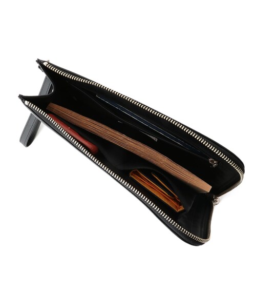 tk.TAKEO KIKUCHI（ティーケータケオキクチ）の「イタリアンレザーミニクラッチバッグ（クラッチバッグ・メンズ・ブラック/ダークブラウン/ライトブルー・00）」の9枚目の写真