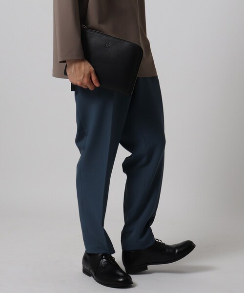 tk.TAKEO KIKUCHI（ティーケータケオキクチ）の「イタリアンレザーミニクラッチバッグ（クラッチバッグ・メンズ・ブラック/ダークブラウン/ライトブルー・00）」の10枚目の写真