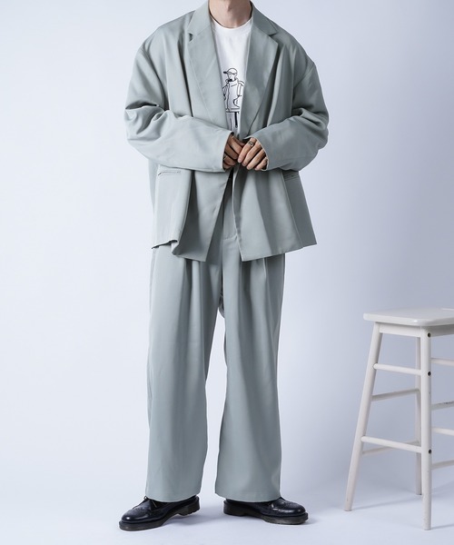 kutir(クティール)の「ダブルジャケット setup(テーラードジャケット・メンズ・チャコールグレー/ライトブルー/ブラウン・MEDIUM/LARGE)」の19枚目の写真