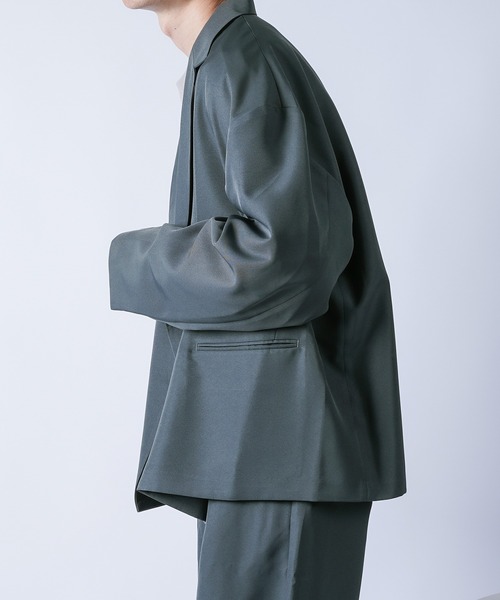 kutir(クティール)の「ダブルジャケット setup(テーラードジャケット・メンズ・チャコールグレー/ライトブルー/ブラウン・MEDIUM/LARGE)」の12枚目の写真