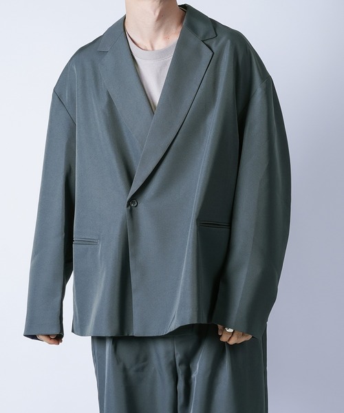 kutir(クティール)の「ダブルジャケット setup(テーラードジャケット・メンズ・チャコールグレー/ライトブルー/ブラウン・MEDIUM/LARGE)」の11枚目の写真