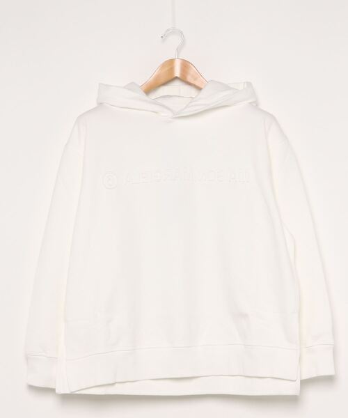 1回着　MM6 メゾンマルジェラ　マルジェラ　パーカー　ホワイト　14 スリット MM6 Maison Margiela（ｴﾑｴﾑｼｯｸｽ ﾒｿﾞﾝ ﾏﾙｼﾞｪﾗ）の「MM6 Maison