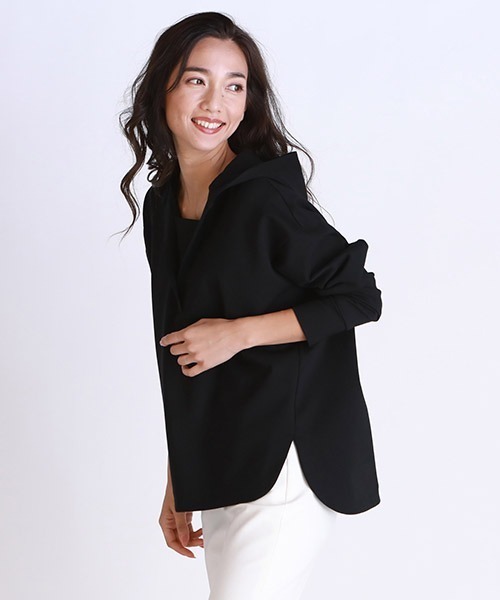 Web別注 Tシャツ カットソー La F ラエフ のファッション フード付き大人パーカー T