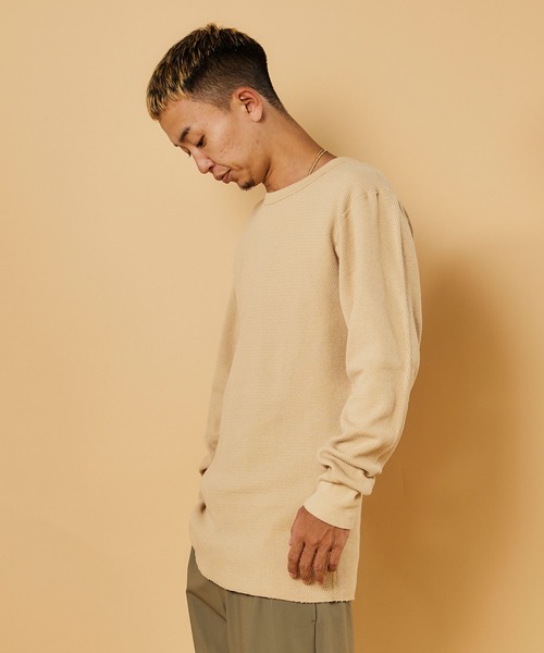 【セール】【MADE IN USA】L/S THERMAL CREW 22FW / ロングスリーブ サーマル クルー 22FW（Tシャツ/カットソー）｜Goodwear(Since1983)（グッドウェア）