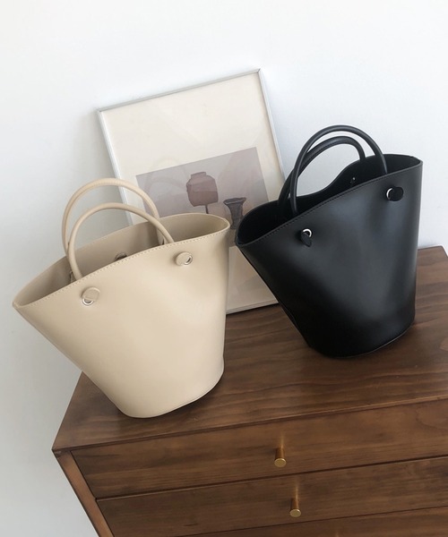 shopnikoniko（ショップニコニコ）の「2wayバケットバッグ（ショルダーバッグ・レディース・ベージュ/ブラック/ブラウン・フリー）」の12枚目の写真