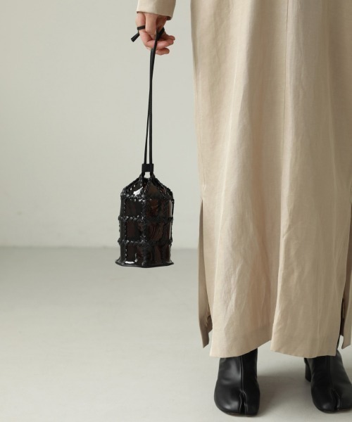 TODAYFUL(トゥデイフル)の「PVCパッチワークパース(ハンドバッグ・レディース・ナチュラル/ダークブラウン・FREE)」の9枚目の写真