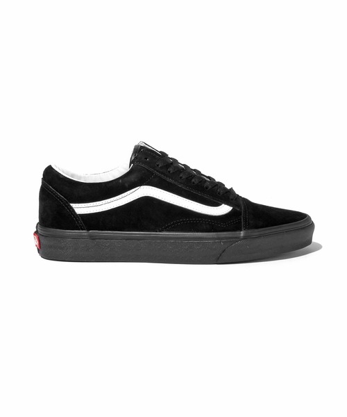 VANS ブラック スニーカー VANS スニーカー オールドスクール レザー ブラック27.5cm US規格