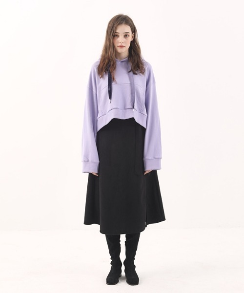 manavis7(マナビスセブン)の「【MANAVIS7 】BANDING SUEDE WRAP SKIRT / バンディングスエード ラップスカート(スカート・レディース・ブラック/ベージュ・FREE)」の9枚目の写真