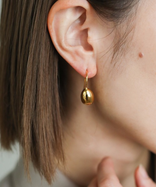 select MOCA(セレクトモカ)の「ニュアンスドロップピアス(ピアス(両耳用)・レディース・シルバー/ゴールド・FREE)」の5枚目の写真