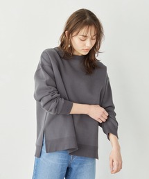 earth music&ecology | 両面起毛クルーネックプルオーバー　＊(Tシャツ/カットソー)