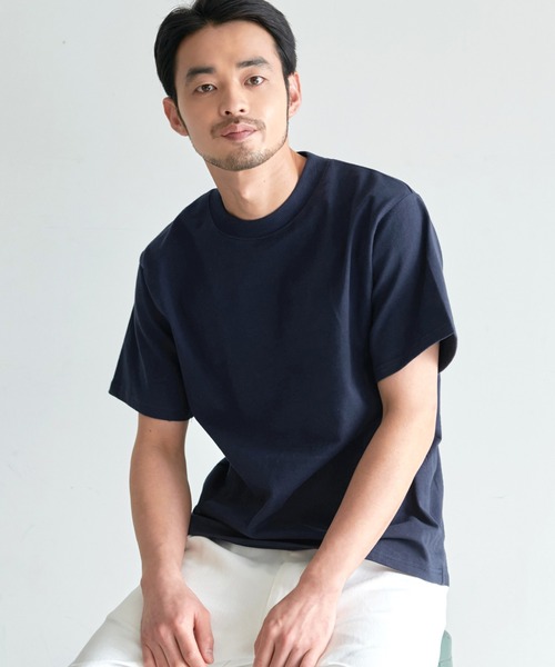 coca（coca）（コカ）の「USAコットン　ヘビーウェイトベーシックTシャツ（Tシャツ/カットソー・メンズ・ホワイト/ブラック/ネイビー/グリーン・SMALL/MEDIUM/LARGE）」の4枚目の写真