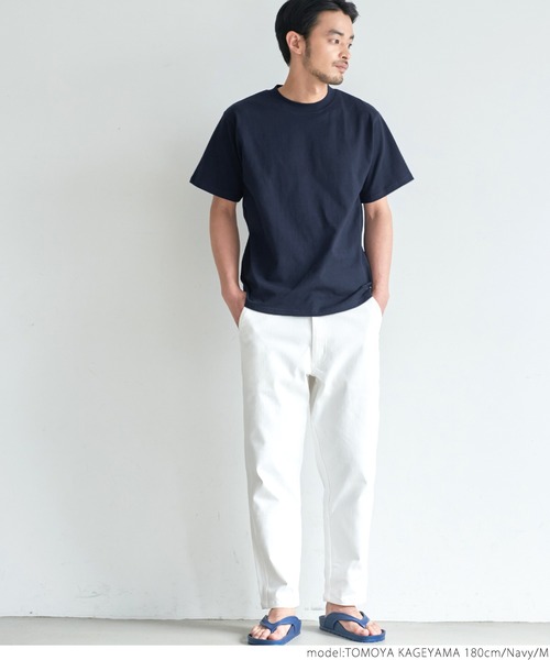 coca（coca）（コカ）の「USAコットン　ヘビーウェイトベーシックTシャツ（Tシャツ/カットソー・メンズ・ホワイト/ブラック/ネイビー/グリーン・SMALL/MEDIUM/LARGE）」の13枚目の写真