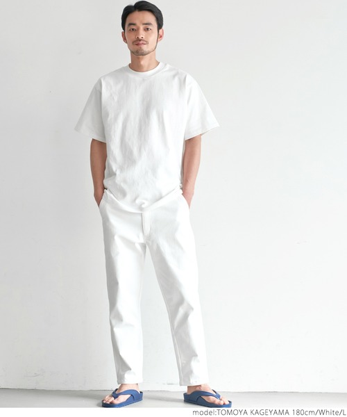 coca（coca）（コカ）の「USAコットン　ヘビーウェイトベーシックTシャツ（Tシャツ/カットソー・メンズ・ホワイト/ブラック/ネイビー/グリーン・SMALL/MEDIUM/LARGE）」の18枚目の写真