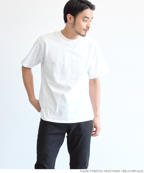 coca（coca）（コカ）の「USAコットン　ヘビーウェイトベーシックTシャツ（Tシャツ/カットソー・メンズ・ホワイト/ブラック/ネイビー/グリーン・SMALL/MEDIUM/LARGE）」の20枚目の写真