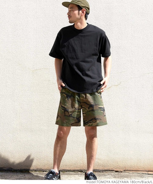 coca（coca）（コカ）の「USAコットン　ヘビーウェイトベーシックTシャツ（Tシャツ/カットソー・メンズ・ホワイト/ブラック/ネイビー/グリーン・SMALL/MEDIUM/LARGE）」の5枚目の写真