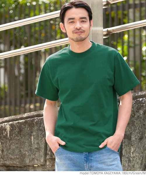 coca（coca）（コカ）の「USAコットン　ヘビーウェイトベーシックTシャツ（Tシャツ/カットソー・メンズ・ホワイト/ブラック/ネイビー/グリーン・SMALL/MEDIUM/LARGE）」の9枚目の写真