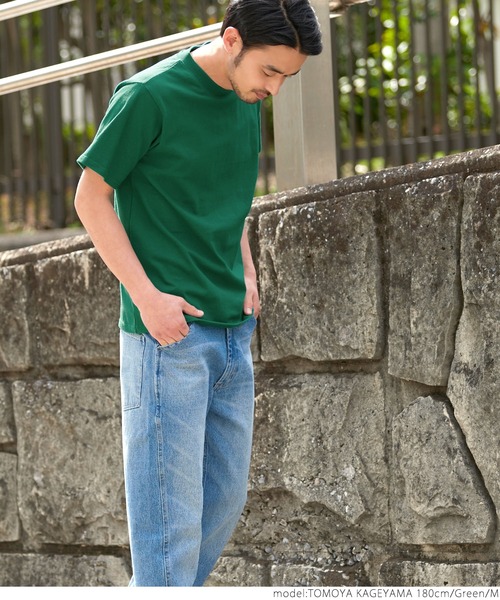 coca（coca）（コカ）の「USAコットン　ヘビーウェイトベーシックTシャツ（Tシャツ/カットソー・メンズ・ホワイト/ブラック/ネイビー/グリーン・SMALL/MEDIUM/LARGE）」の10枚目の写真