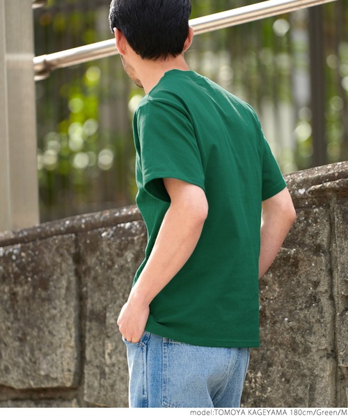 coca（coca）（コカ）の「USAコットン　ヘビーウェイトベーシックTシャツ（Tシャツ/カットソー・メンズ・ホワイト/ブラック/ネイビー/グリーン・SMALL/MEDIUM/LARGE）」の11枚目の写真