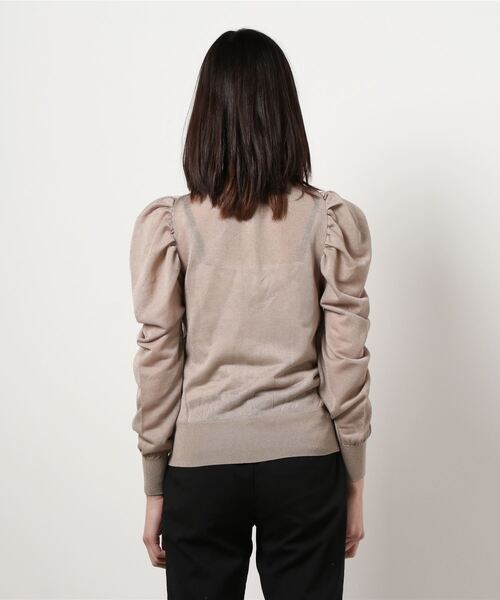 SNIDEL（スナイデル）の「スパークルシアーカーディガン（ニット/セーター・レディース・ホワイト/ライトブルー/ライトベージュ・FREE）」の21枚目の写真